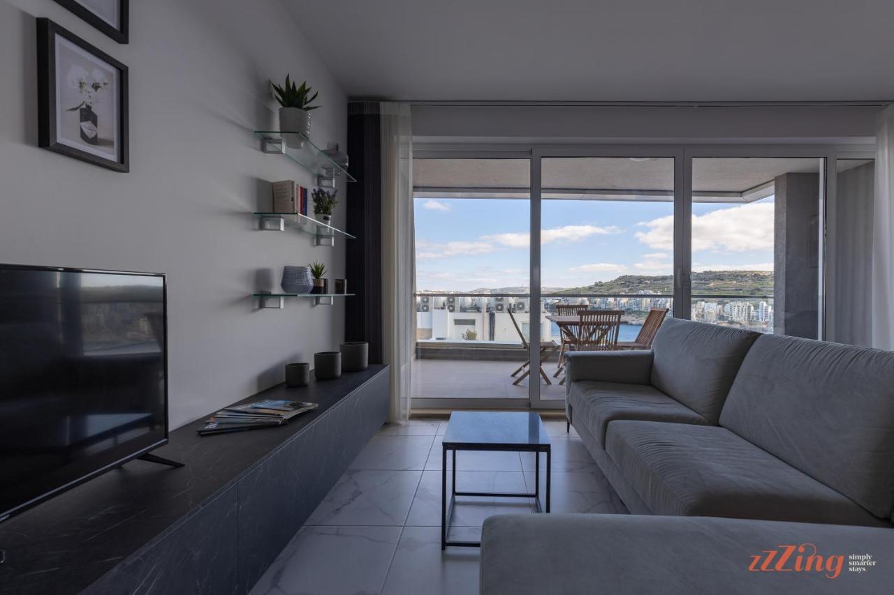 A Stunning Apartment With Spectacular Sea Views セント・ポールズ・ベイ エクステリア 写真